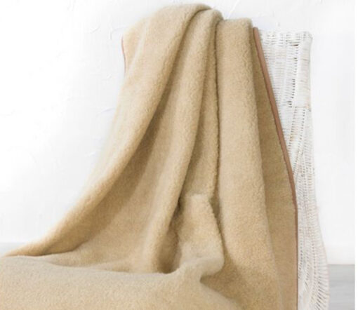 Alwero - Decke TUMBLER Biowolle, Beige