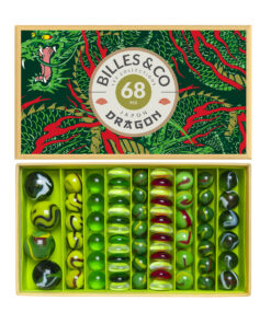 Billes & Co. - Jade Drache, Box 63 Glasmurmeln