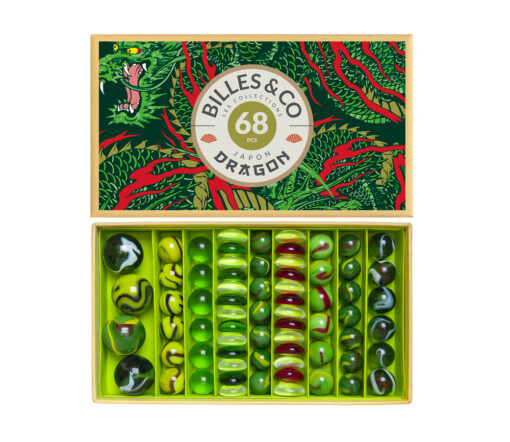 Billes & Co. - Jade Drache, Box 63 Glasmurmeln