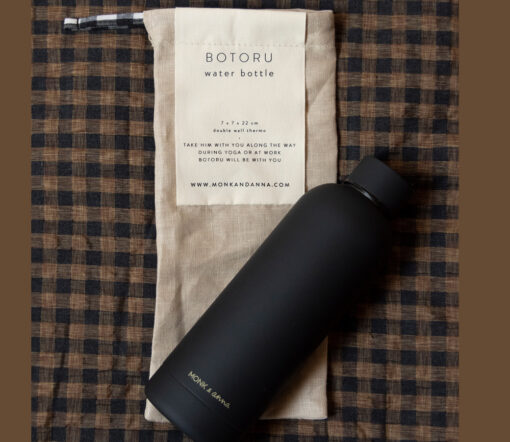 Monk & Anna - Botoru, Thermosflasche, Black – Bild 3