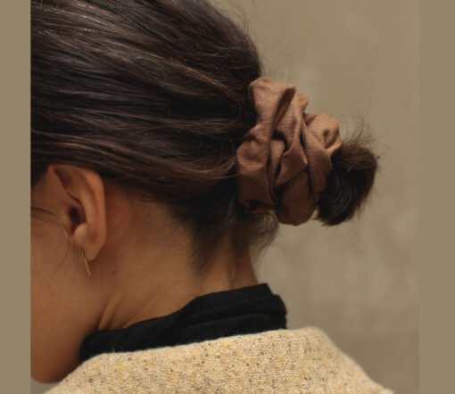 Monk & Anna - Scrunchie, Leinen, Oak – Bild 2