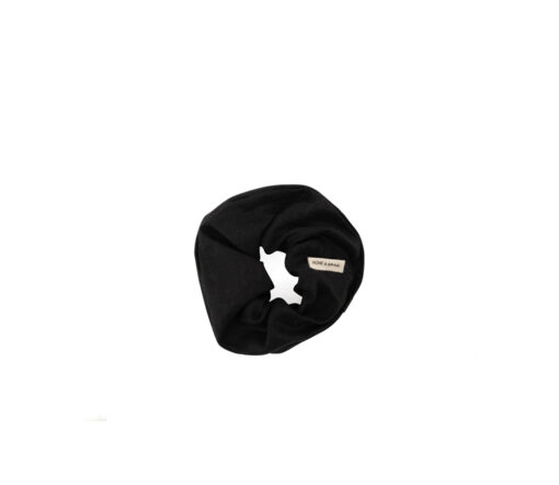 Monk & Anna - Scrunchie, Leinen, Black