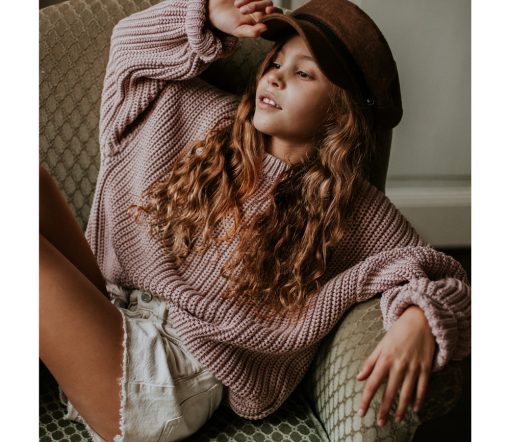 YUKI - Chunky knit, Blossom, Bio Baumwolle