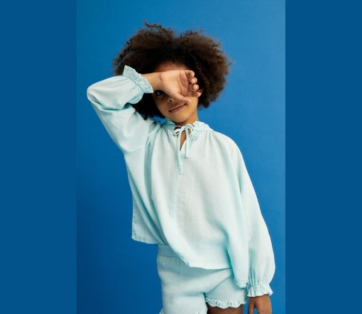 The New Society - Bluse "Olivia Blouse Glacier", Biobaumwolle – Bild 2