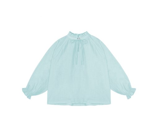 The New Society - Bluse "Olivia Blouse Glacier", Biobaumwolle