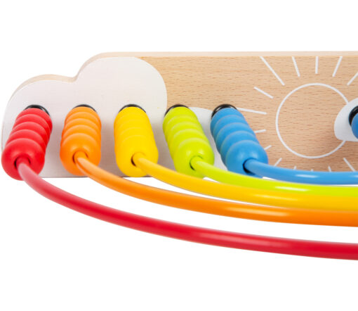 Small Foot - Motorikschleife und Abakus Regenbogen – Bild 3