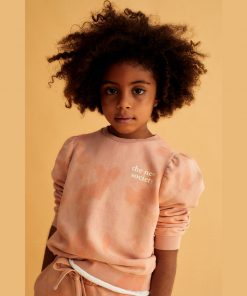 The New Society - Hugo Girl Sweater, Bio Baumwolle, Apricot