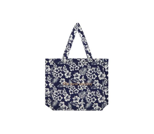 The New Society - Tote Bag "HIBISCUS", Bio Baumwolle