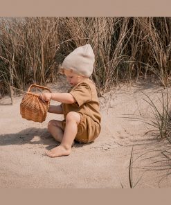 Huttelihut -  Mütze Dapper, Hip Hop, Camel, Bio Baumwolle