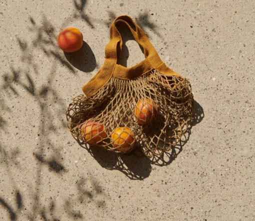 Liewood -  Mesi Mesh Tote Bag, Golden Caramel – Bild 2