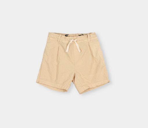 Búho Barcelona - Poplin Bermuda, Biscotto, Biobaumwolle