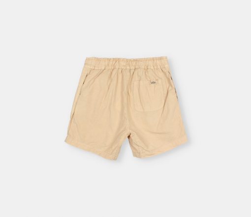 Búho Barcelona - Poplin Bermuda, Biscotto, Biobaumwolle – Bild 3
