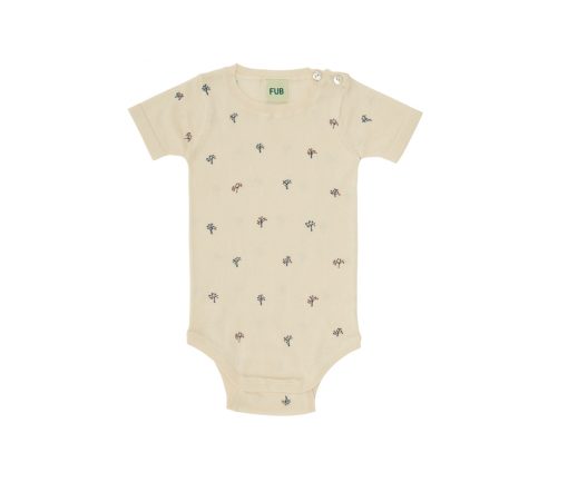 FUB - Baby Tree Body kurzarm, Ecru, Bio Baumwolle