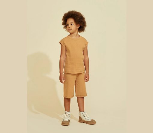 Mainio - Shorts gerippt, "Sirius Rib Short", Bio Baumwolle (7/8J.) – Bild 3