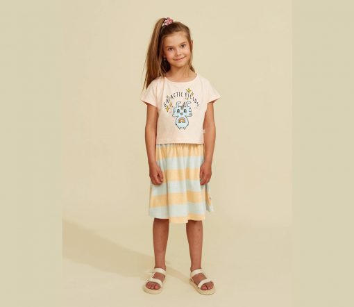 Mainio - Top Cropped, "Rainbow Rider Top", Bio Baumwolle