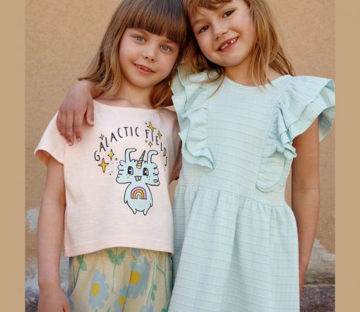 Mainio - Top Cropped, "Rainbow Rider Top", Bio Baumwolle – Bild 3