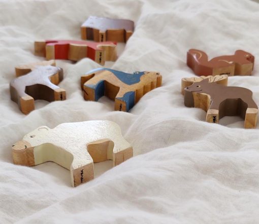 HEVEA - Holztiere Arktis Set 3 tlg., Kautschukbaumholz, Fairtrade – Bild 6