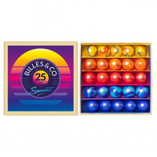 Billes & Co. - Sunset City, Mini Box 25 Glasmurmeln