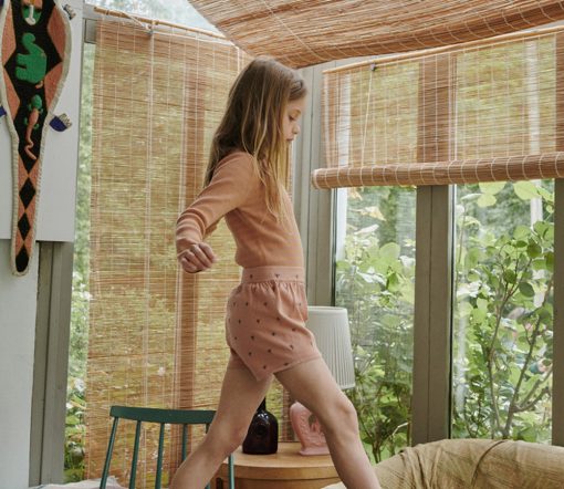 FUB - Striped Rib Blouse (Baby), sandstone/apricot, Biobaumwolle – Bild 4