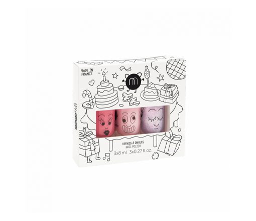 Nailmatic -  Nagellack 3er Set "PARTY" - Marshi, Dolly, Flamingo, vegan