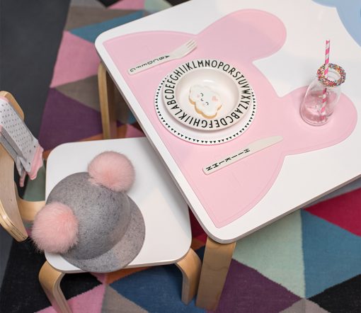 We Might Be Tiny - Platzset "Placie Bunny Powder Pink", Silikon – Bild 4