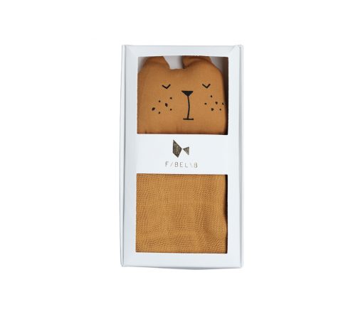 Fabelab - Schmusetuch "Bunny", ochre, Biobaumwolle – Bild 5