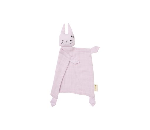 Fabelab - Schmusetuch "Bunny", lilac, Biobaumwolle