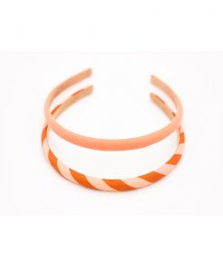 Grech & Co. - Haarreif, 2er Set, "Stripes Sunset + Tierra"