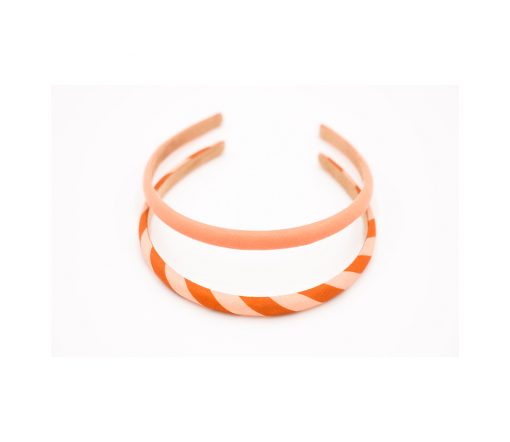 Grech & Co. - Haarreif, 2er Set, "Stripes Sunset + Tierra"
