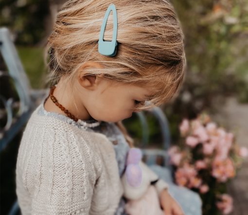 Grech & Co. - Haarspangen Matte 2er Set, "Light Blue"