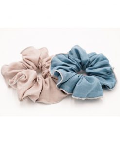 Grech & Co. - Scrunchies 2er Set, "Laguna+Bog"