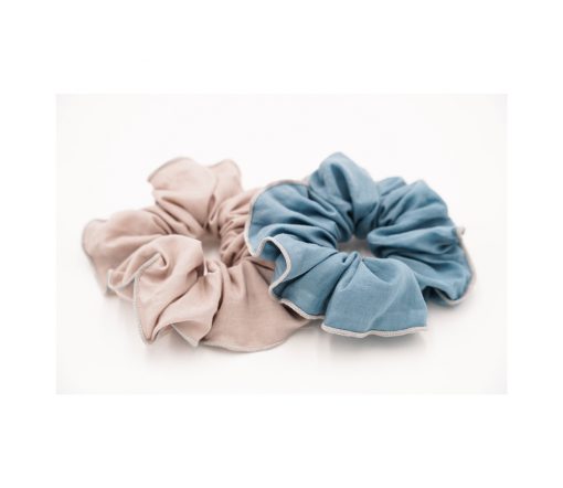 Grech & Co. - Scrunchies 2er Set, "Laguna+Bog"