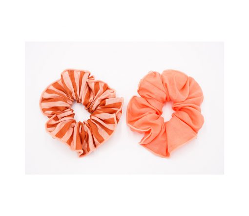 Grech & Co. - Scrunchies 2er Set, "Stripes Sunset + Tierra" – Bild 2