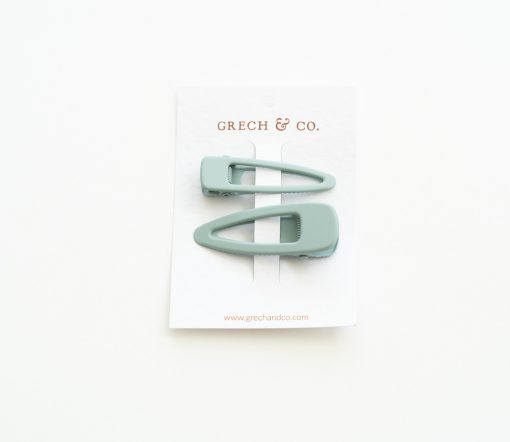 Grech & Co. - Haarspangen Matte 2er Set, "Light Blue" – Bild 2