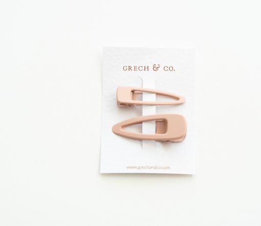 Grech & Co. - Haarspangen Matte 2er Set, "Shell"