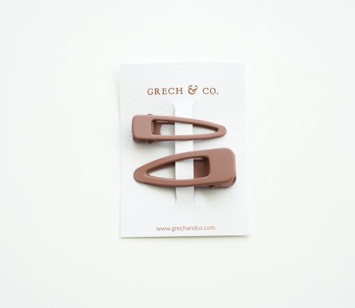 Grech & Co. - Haarspangen Matte 2er Set, "Burlwood" – Bild 2