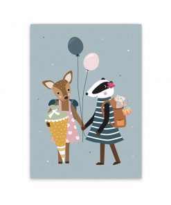 Nellie&Finn - Postkarte "SCHULFREUNDE"