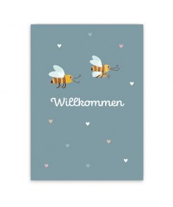 Nellie&Finn - Postkarte "WILLKOMMEN"