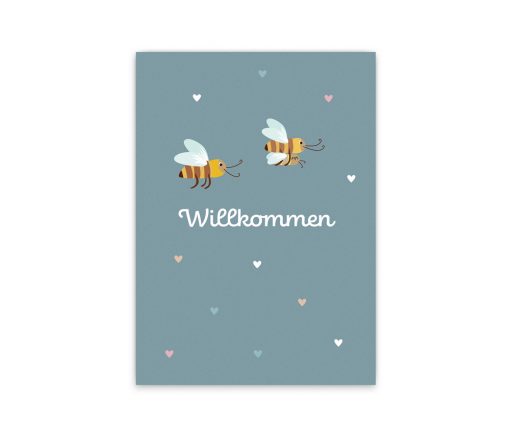 Nellie&Finn - Postkarte "WILLKOMMEN"