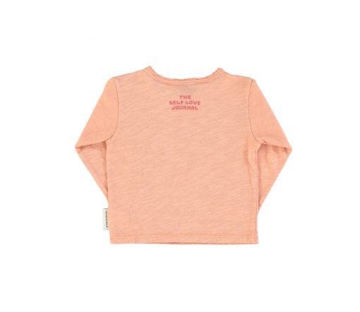 PiuPiuChick - Longsleeve "Bésame Mucho", coral pink, Biobaumwolle – Bild 3