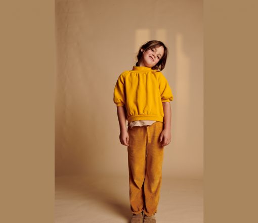 LongLiveTheQueen - Straight Sweatpants, warm mustard, Biobaumwolle (12J.) – Bild 2