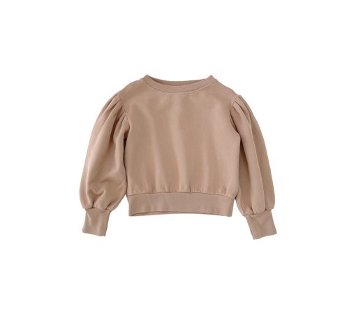 LongLiveTheQueen - Puffed Sweater, beige, Biobaumwolle