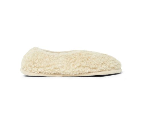 Alwero - Hausschuhe, Ballerina ADULT, NATURAL, Biowolle – Bild 2