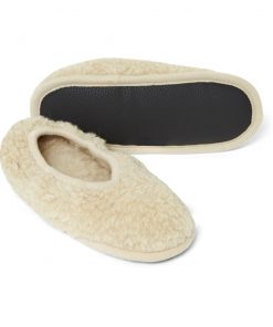 Alwero - Hausschuhe, Ballerina ADULT, NATURAL, Biowolle