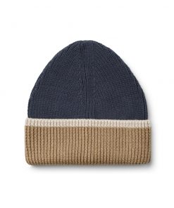 Liewood -  Beanie "Ezra Midnight Navy / Oat Mix"