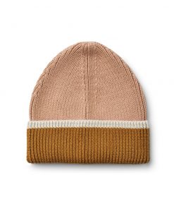 Liewood -  Beanie "Ezra Dark Rose / Sandy / Golden Caramel"