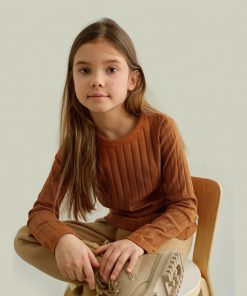Mainio - Longsleeve "Wide Rib", Terra Argon Oil, GOTS-zertifiziert