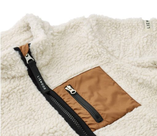 Liewood -  Teddyjacke "Nolan", Pecan/Sandy Mix (6J.) – Bild 3
