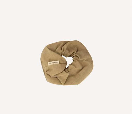 Monk & Anna - Scrunchie, Leinen, Pistachio