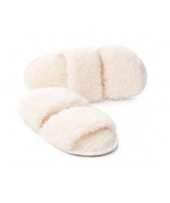 Alwero - Hausschuhe Flip-Flop, TWENN, Natur, Biowolle